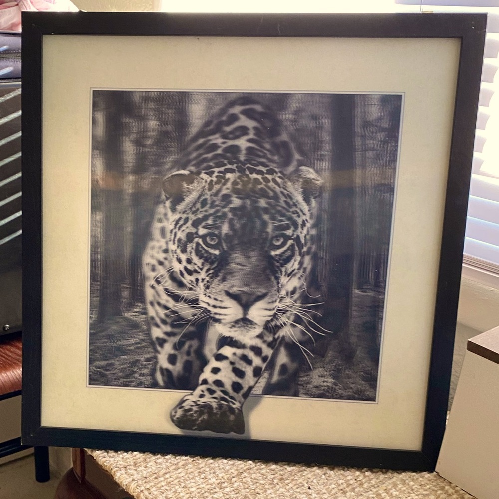 3D Holographic Leopard Picture